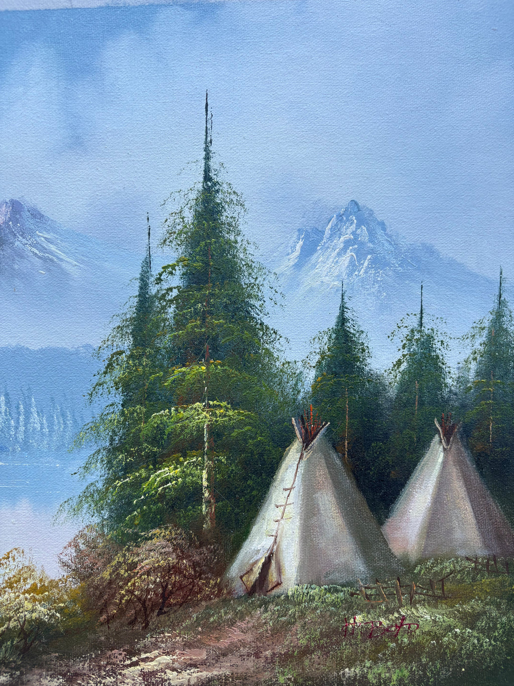 Oil Painting - Indian Territory