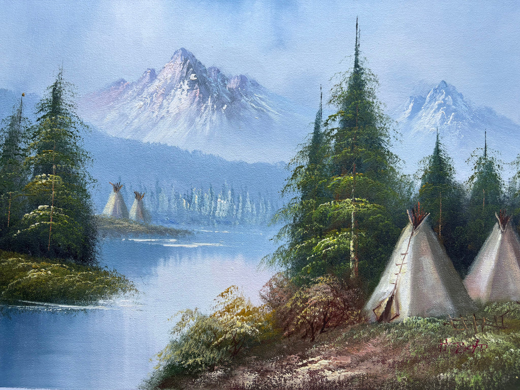 Oil Painting - Indian Territory