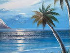 Oil painting - Palm Tree Seascape