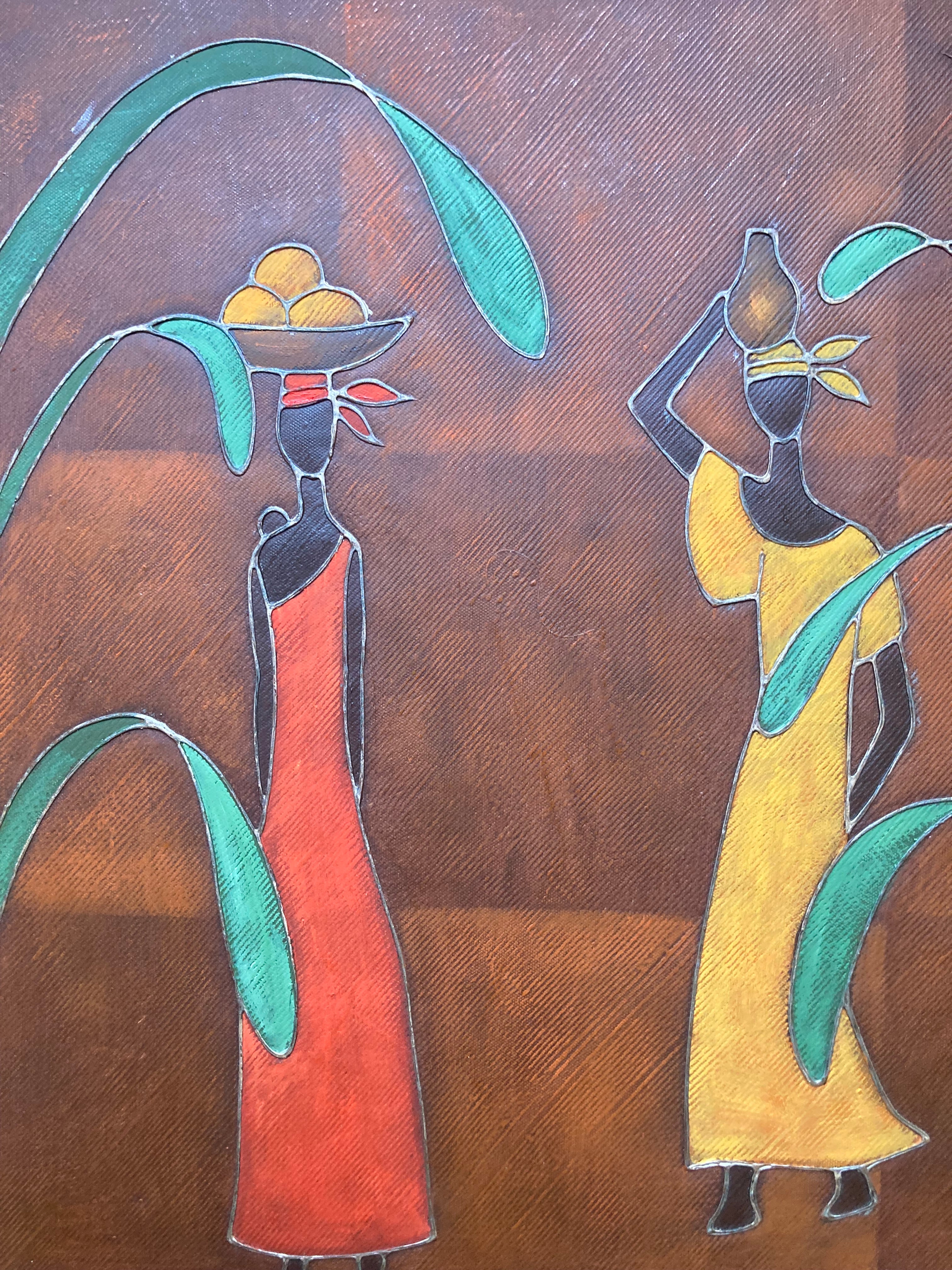 Oil Painting - Caribbean Working Ladies