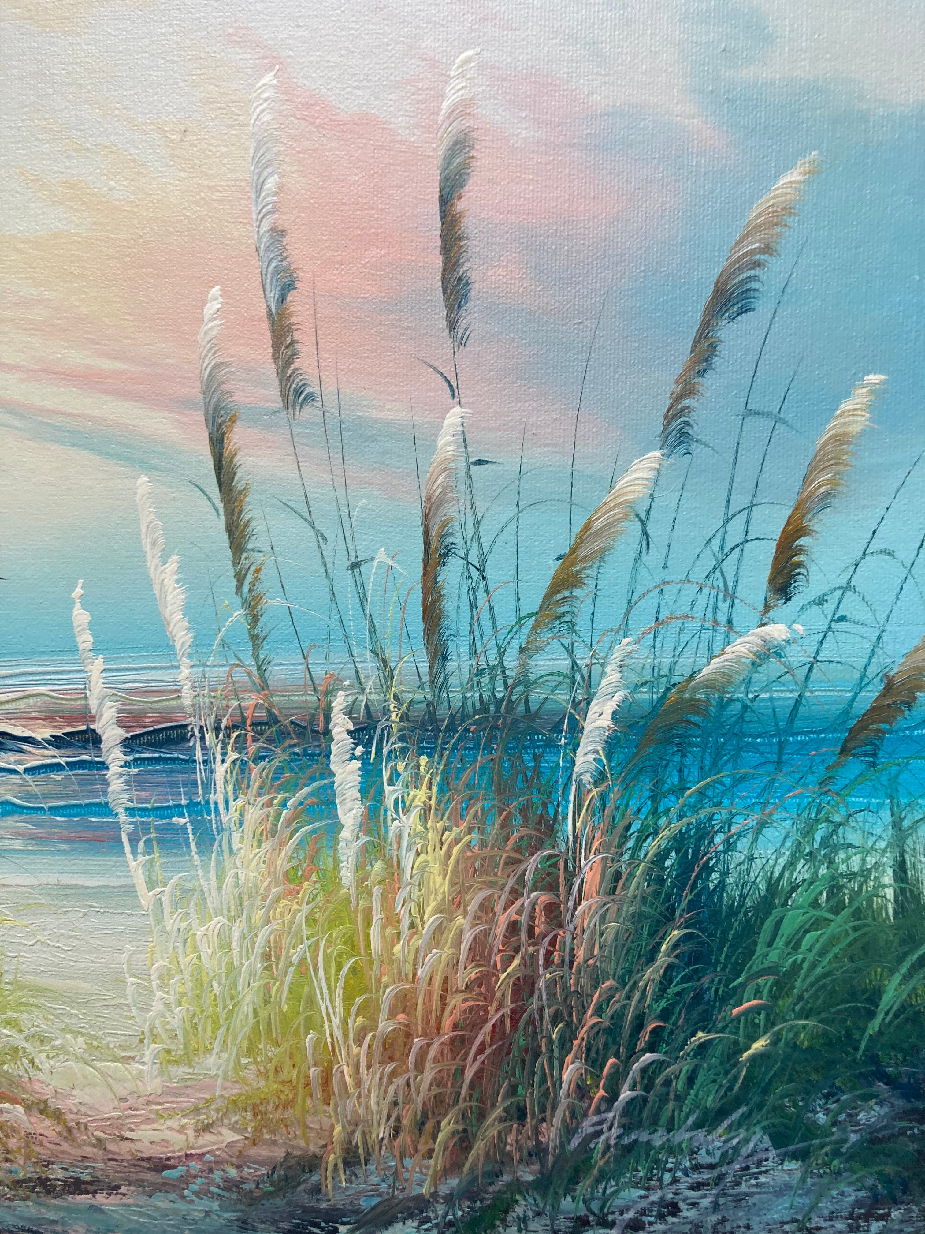 Oil Painting - Lighthouse Seascape