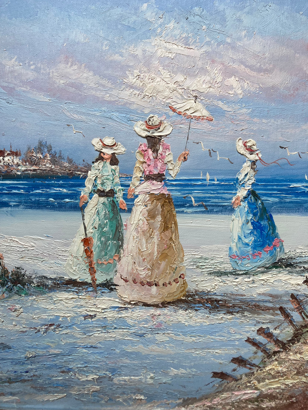 Oil Painting - Seaside Victorian Ladies