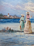 Oil Painting - Seaside Victorian Ladies